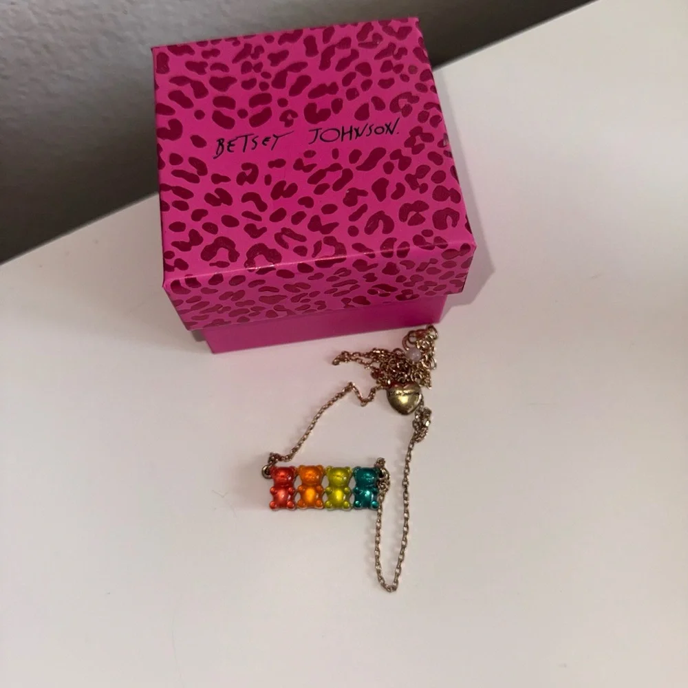 Betsey Johnson Gummy Bear Necklace - Picture 2 of 2